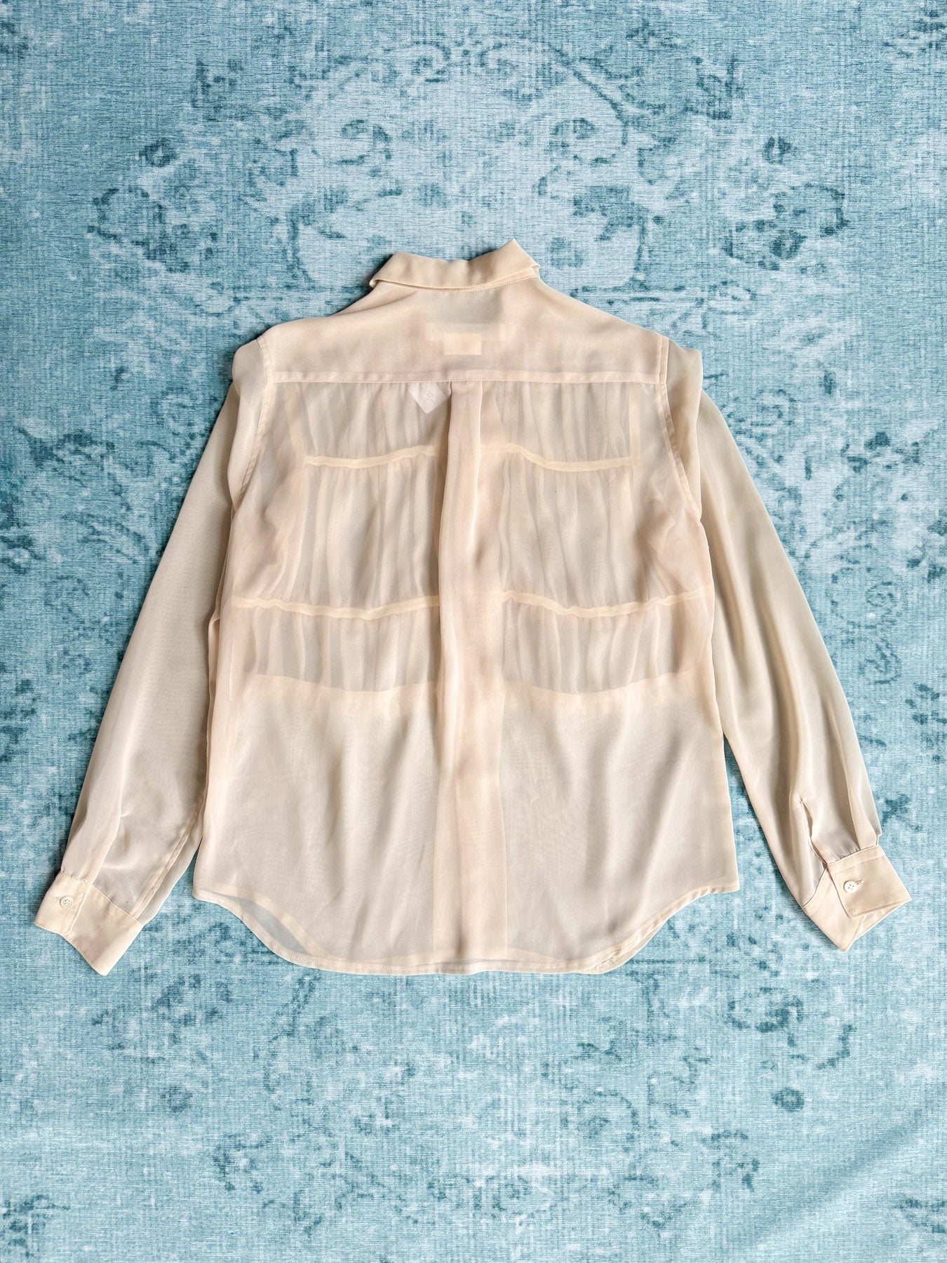 COMME DES GARÇONS COMME DES GARÇONS sheer ruffled shirt