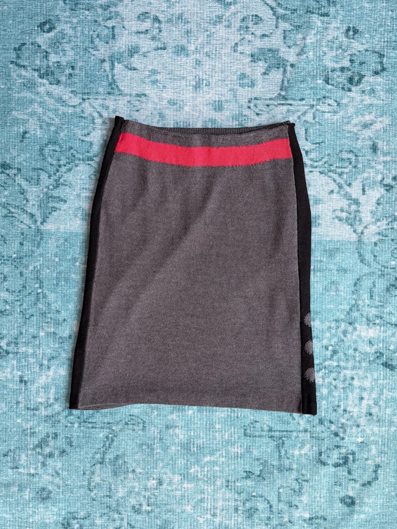 SONIA RYKIEL knit trompe-l'œil bow skirt