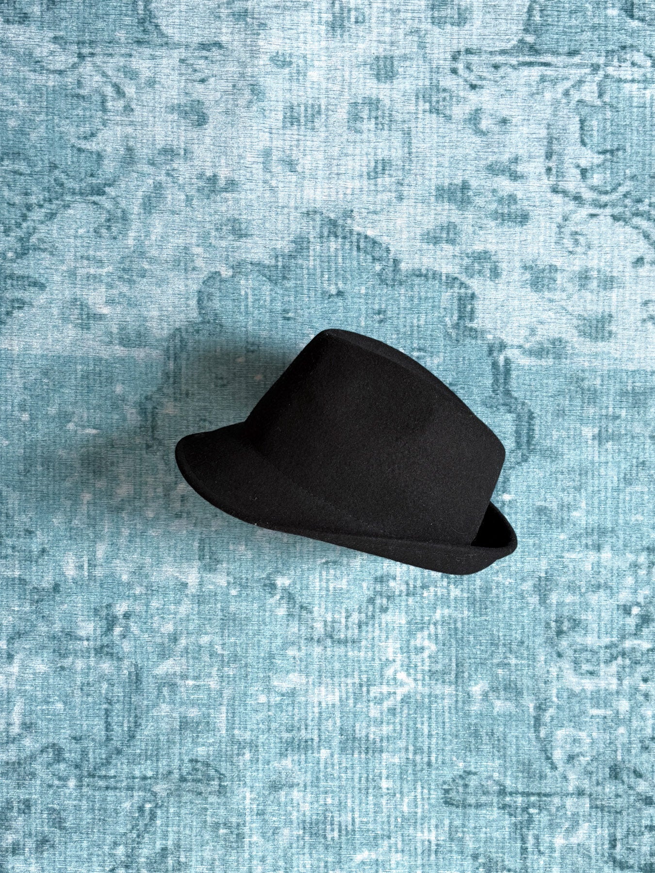 lace printed fedora