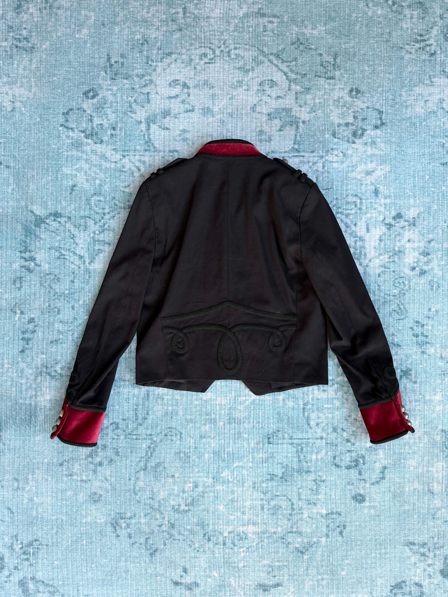 THE KOOPLES velvet-trim military jacket