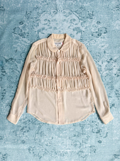 COMME DES GARÇONS COMME DES GARÇONS sheer ruffled shirt