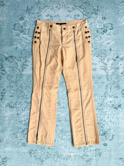 MARC JACOBS eyelet side-zip straight trousers