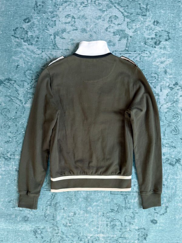 trompe-l'oeil military tracksuit