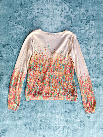 TWINSET sequin floral print cardigan