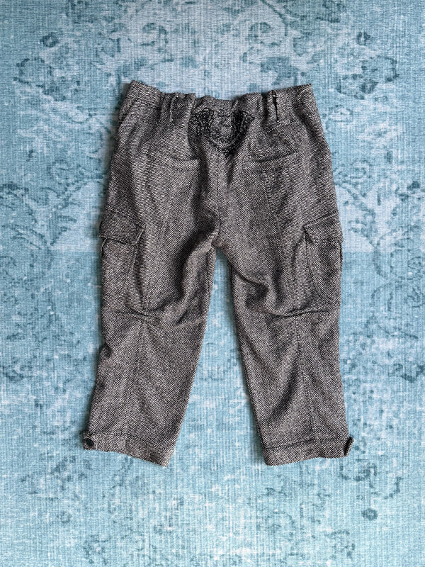 BLUMARINE herringbone print capri