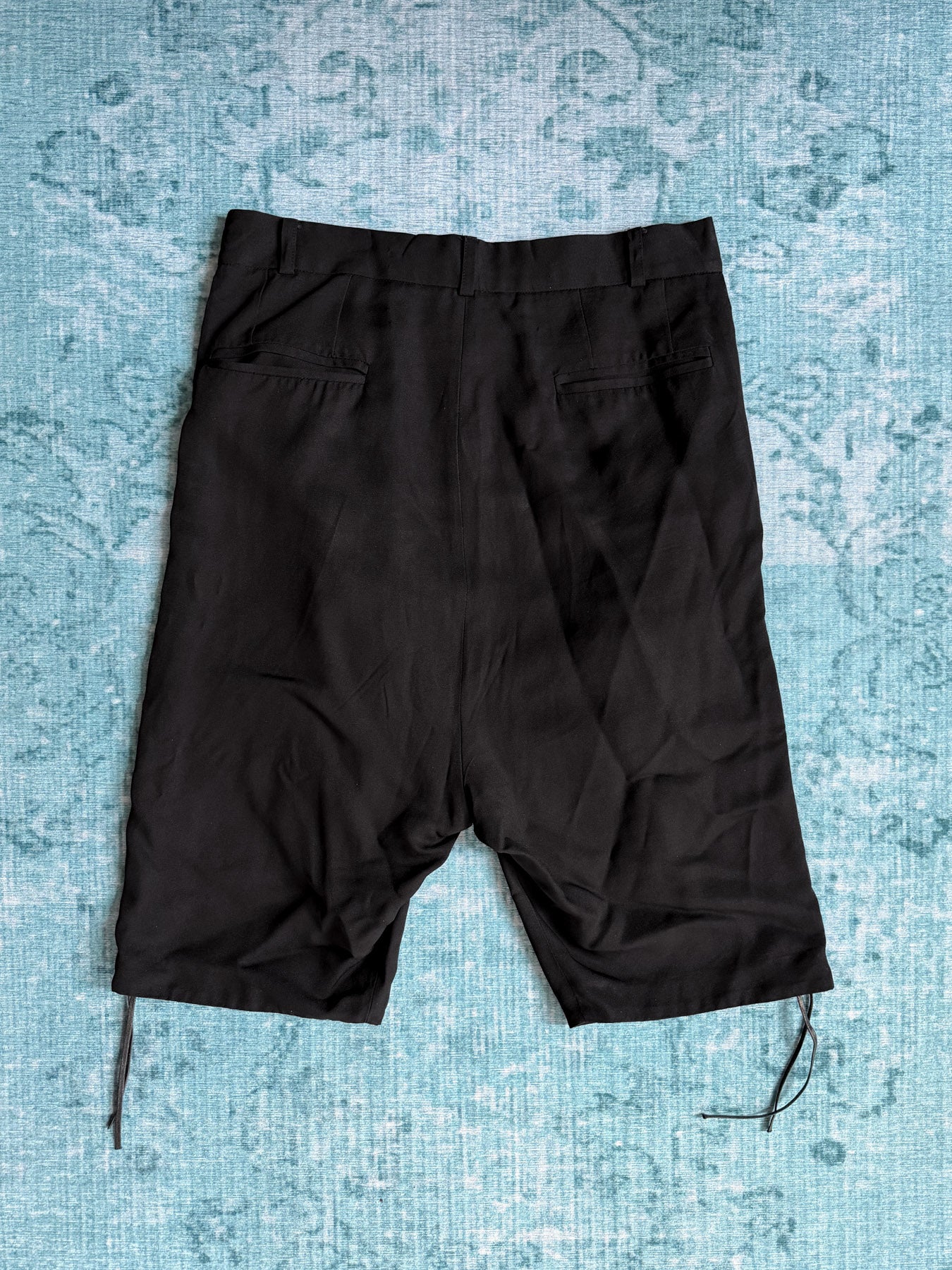 GAETANO NAVARRA side-laced drop-crotch shorts