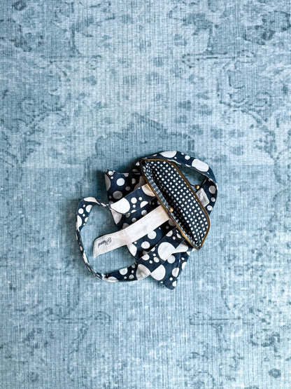 polka dot clasp mini bag