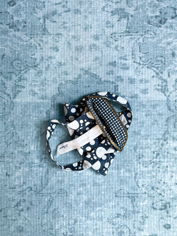 polka dot clasp mini bag
