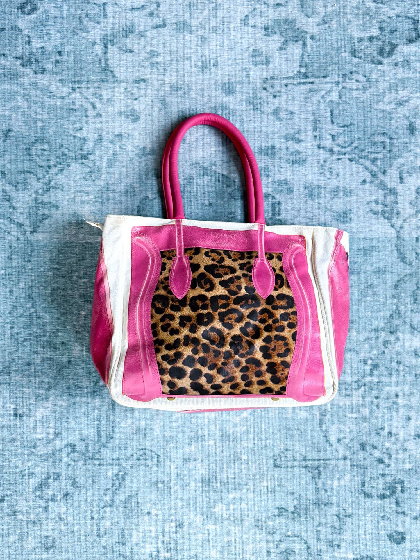 phantom leopard print trompe l'oeil bag