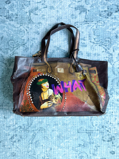 birkin victorian print trompe l'oeil bag