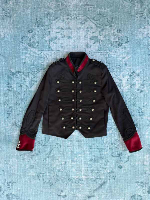 THE KOOPLES velvet-trim military jacket
