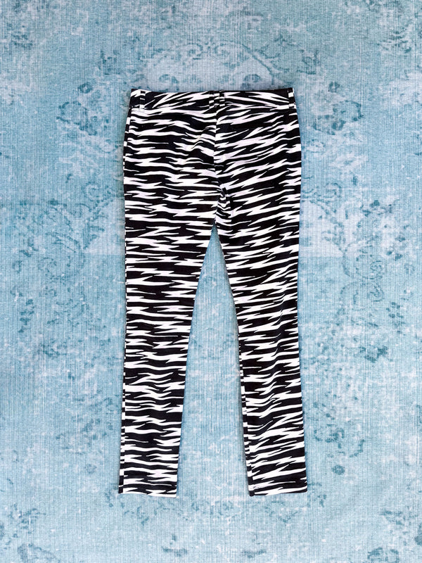JC DE CASTELBAJAC zebra-print skinny trousers