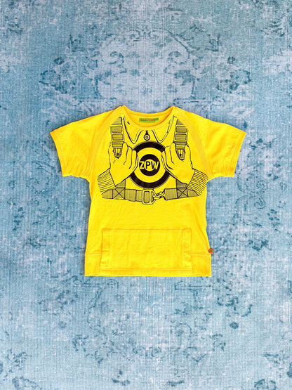 ZULUPAPUWA graphic-print kangaroo-pocket boxy tee