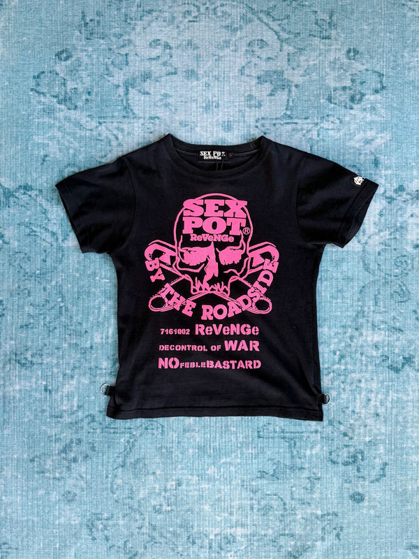 SEX POT REVENGE skull-print tee