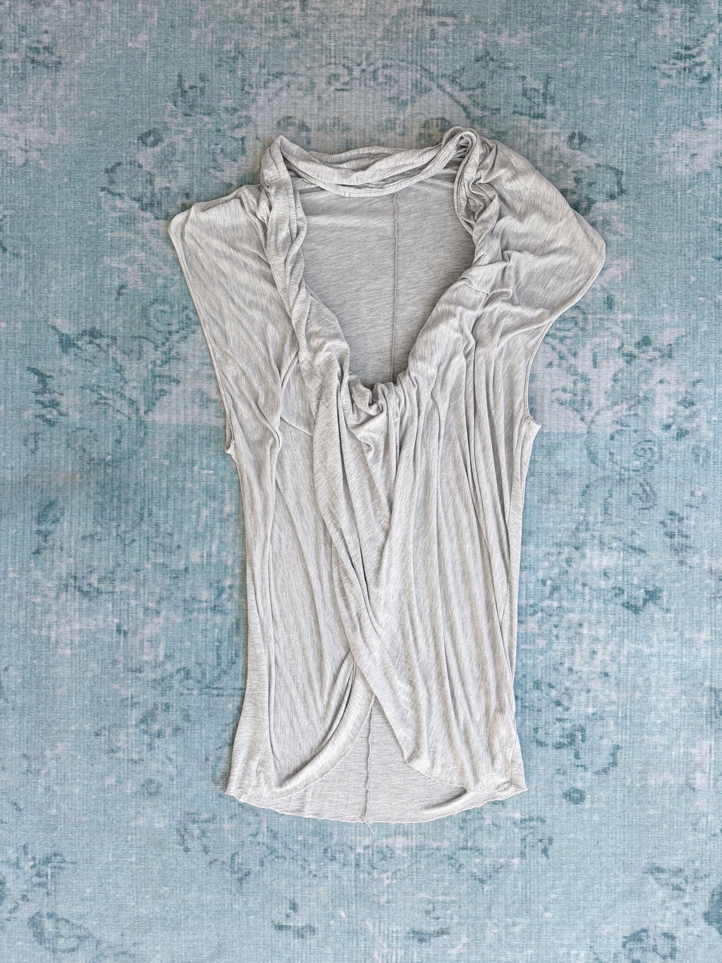 cowl neck jersey dress