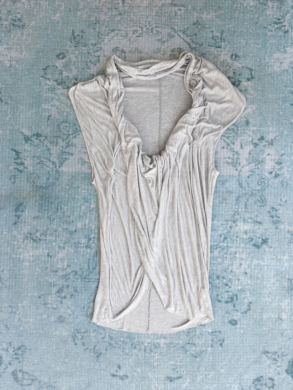 cowl neck jersey dress