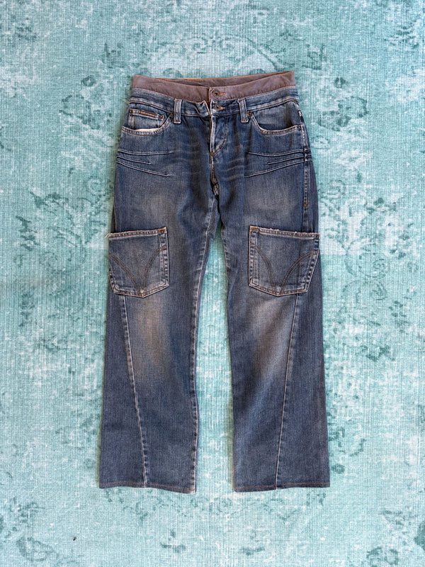 DOLCE & GABBANA double waist straight jeans