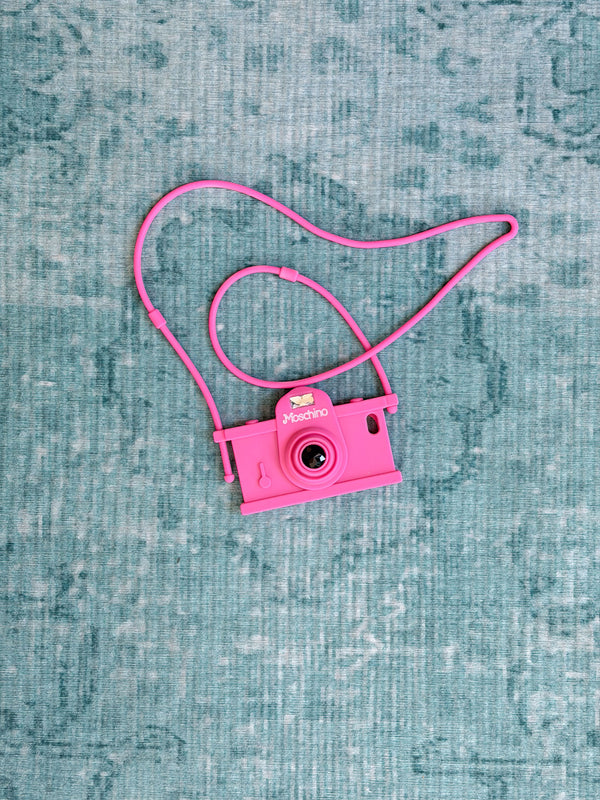 MOSCHINO camera-shaped silicone iphone case