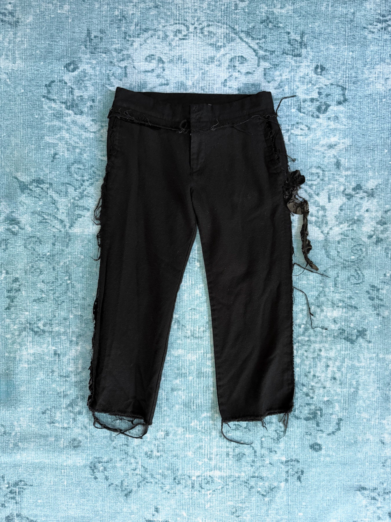 COMME DES GARÇONS deconstructed cropped trousers