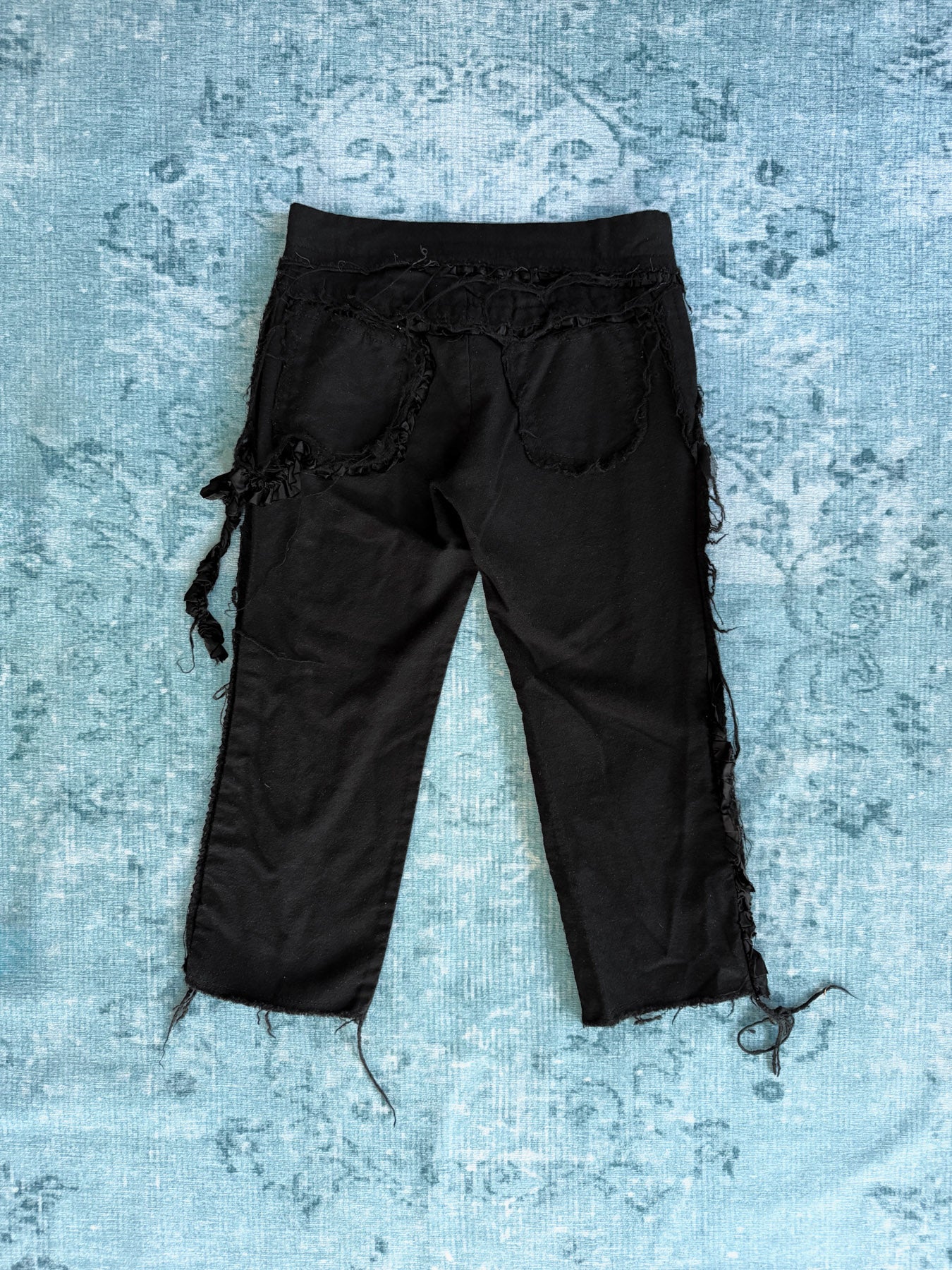 COMME DES GARÇONS deconstructed cropped trousers