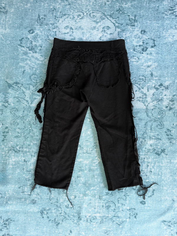 COMME DES GARÇONS deconstructed cropped trousers